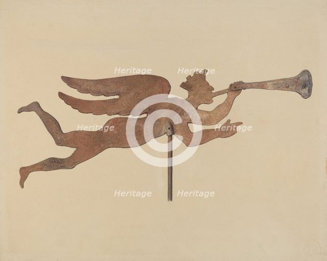 Weather Vane Finial, c. 1937. Creator: Eric Mose.