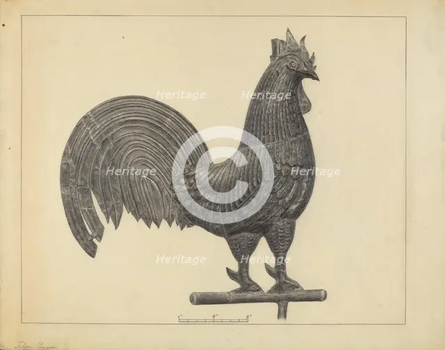 Weather Vane Finial, c. 1937. Creator: Filippo Porreca.