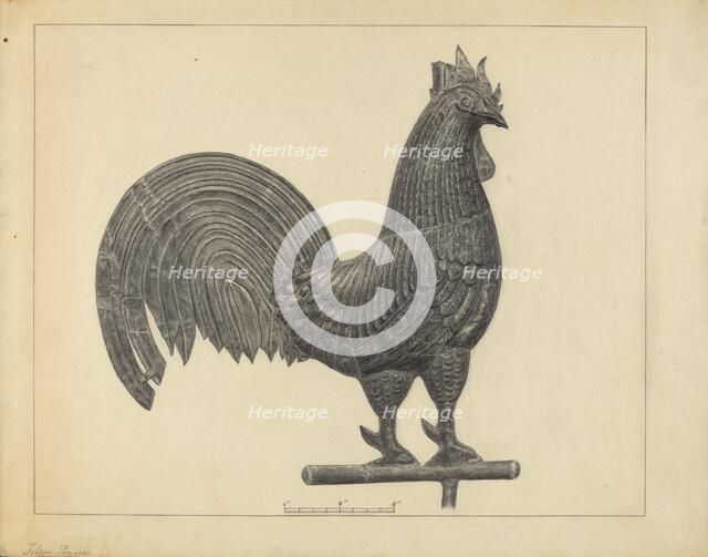 Weather Vane Finial, c. 1937. Creator: Filippo Porreca.