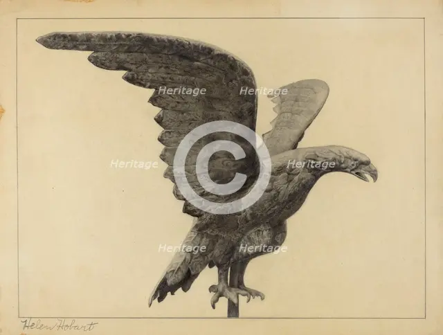 Weather Vane Finial, c. 1937. Creator: Helen Hobart.