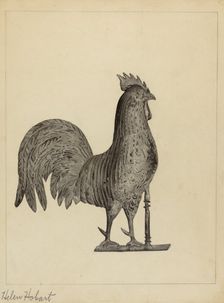 Weather Vane Finial, c. 1937. Creator: Helen Hobart