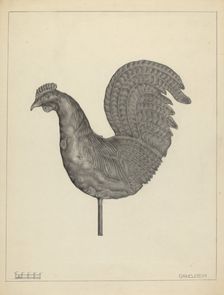 Weather Vane Finial, c. 1937. Creator: Milton Grubstein