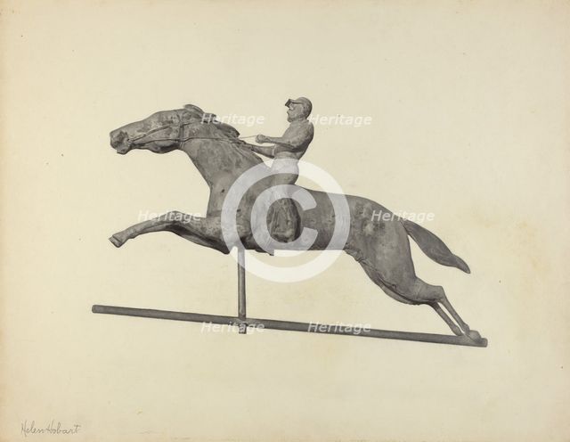 Weather Vane Finial, c. 1938. Creator: Helen Hobart.