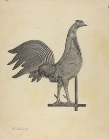 Weather Vane Finial, c. 1938. Creator: Helen Hobart