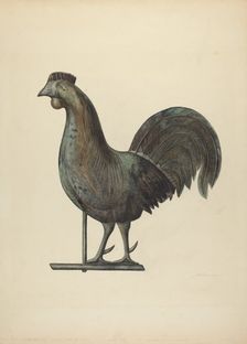 Weather Vane Finial, c. 1938. Creator: Mina Lowry