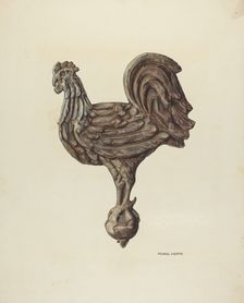 Weather Vane Finial, c. 1940. Creator: Michael Chomyk