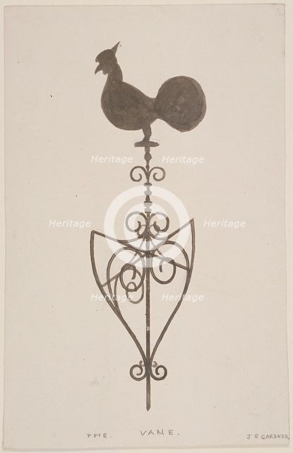 Weather vane from St Stephen, Coleman Street, London, c1850. Artist: JS Gardener