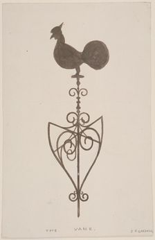 Weather vane from St Stephen, Coleman Street, London, c1850. Artist: JS Gardener