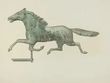 Weather Vane - Horse, 1935/1942. Creator: Unknown