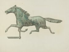 Weather Vane - Horse, 1935/1942. Creator: Unknown