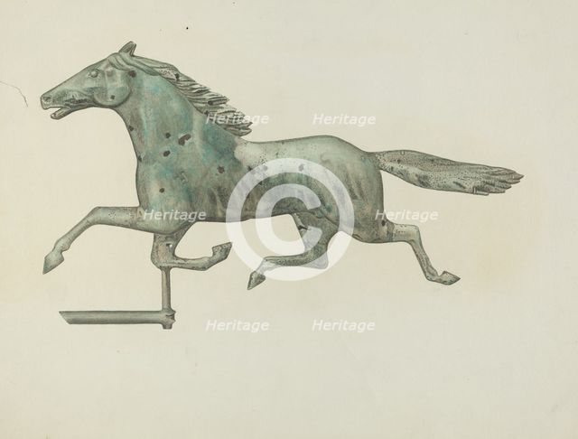 Weather Vane - Horse, 1935/1942. Creator: Unknown.