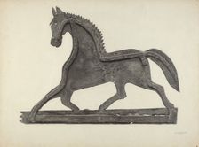 Weather Vane - Horse, c. 1939. Creator: Herman Bader