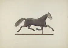 Weather Vane - Horse, c. 1939. Creator: Sadie Berman