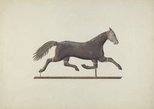 Weather Vane - Horse, c. 1939. Creator: Sadie Berman