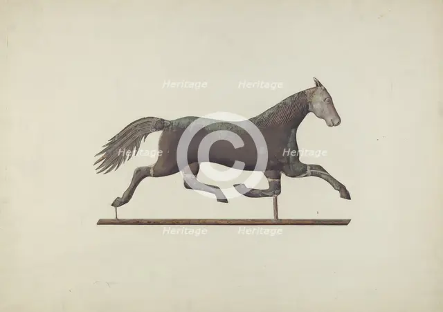 Weather Vane - Horse, c. 1939. Creator: Sadie Berman.