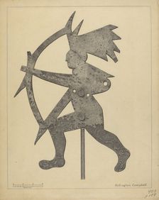Weather Vane (Indian), c. 1936. Creator: Rollington Campbell
