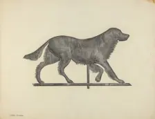 Weather Vane - Setter Dog, c. 1938. Creator: Gordon Sanborn
