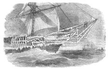 Weather in the Baltic - Bows of H.M. Corvette "Cruiser", 1854. Creator: Unknown