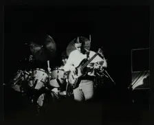 Weather Report in Concert at Colston Hall, Bristol, October 1977. Creator: Denis Williams