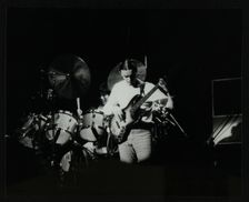 Weather Report in Concert at Colston Hall, Bristol, October 1977. Creator: Denis Williams