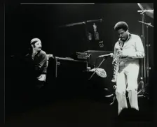 Weather Report in Concert at Colston Hall, Bristol, October 1977. Creator: Denis Williams
