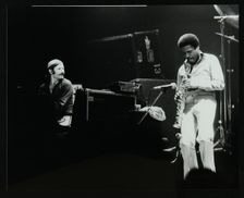 Weather Report in Concert at Colston Hall, Bristol, October 1977. Creator: Denis Williams