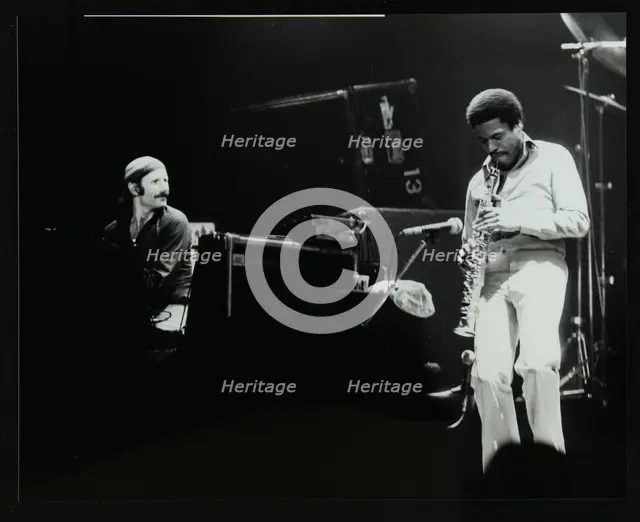 Weather Report in Concert at Colston Hall, Bristol, October 1977. Creator: Denis Williams.