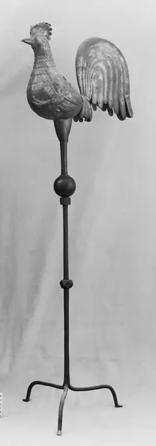 Weathercock and Stand, French, 15th century. Creator: Unknown