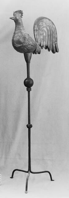 Weathercock and Stand, French, 15th century. Creator: Unknown