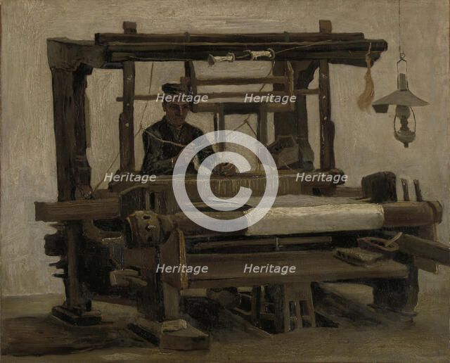 Weaver at the loom, 1884. Creator: Gogh, Vincent, van (1853-1890).