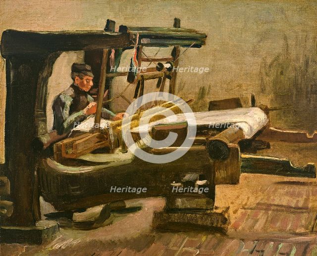 Weaver Facing Right, 1884. Creator: Gogh, Vincent, van (1853-1890).