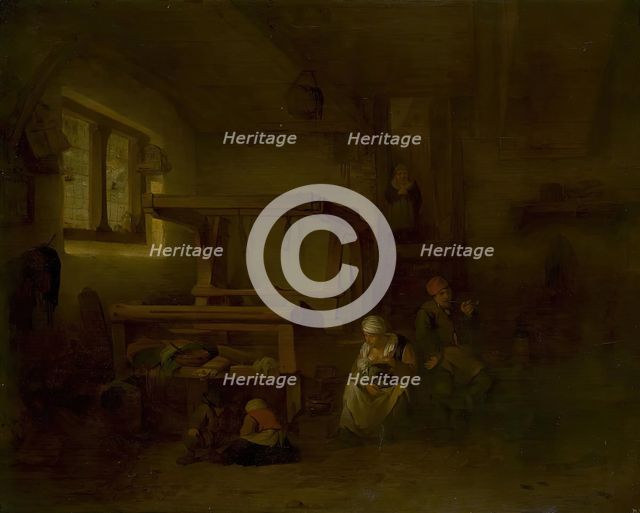 Weaver's Family, 1654. Creator: Cornelis Bega.