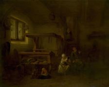 Weaver's Family, 1654. Creator: Cornelis Bega