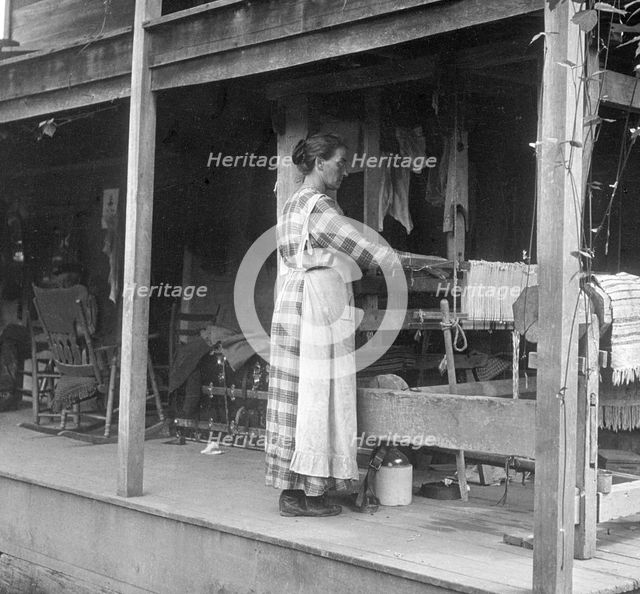 Weaving, Appalachia, USA, c1917. Artist: Cecil Sharp