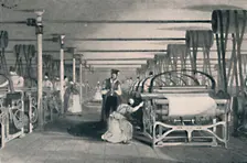 Weaving by Power Looms 1835, (1904)