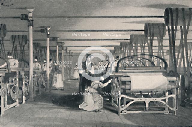'Weaving by Power Looms', 1835, (1904). Artist: Unknown.