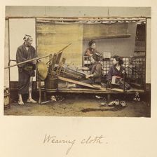 Weaving Cloth, about 1873-1883. Creator: Shinichi Suzuki I