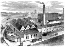 Webb's chemical factory, Diglis, Worcestershire, 1869. Creator: Unknown