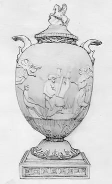 Wedgewood vase, 1786 (1950). Pegasus Vase Creator: Shirley Markham