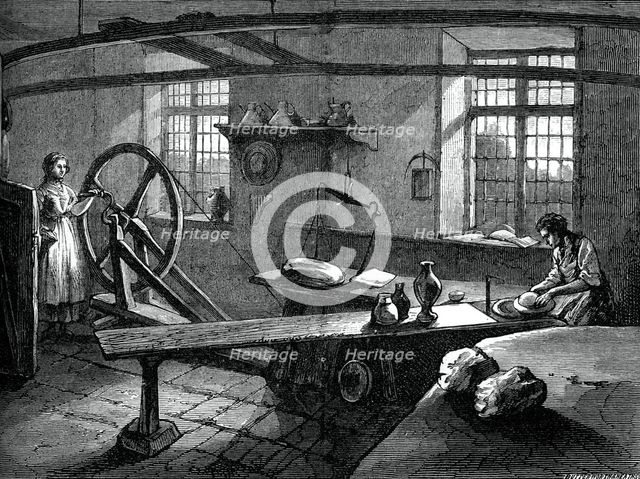 Wedgwood at work, (c1880). Artist: Butterworth and Heath