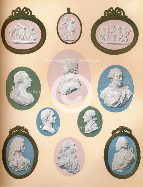 Wedgwood Portrait Medallions in the Possession of Messrs. Stoner & Evans, 1919. Artist: Unknown