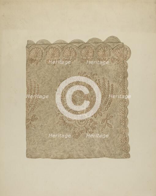 Wedding Veil, c. 1941. Creator: Mary Fitzgerald.