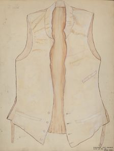 Wedding Vest, 1935/1942. Creator: Edna C. Rex