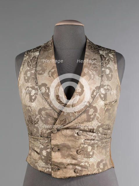 Wedding vest, British, 1840-49. Creator: Unknown.