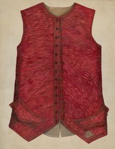 Wedding Vest, c. 1938. Creator: Edna C. Rex