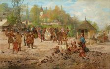 Wedding at Salwator, 1886. Creator: Seweryn Bieszczad