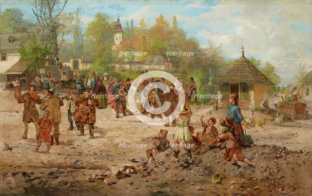 Wedding at Salwator, 1886. Creator: Seweryn Bieszczad.