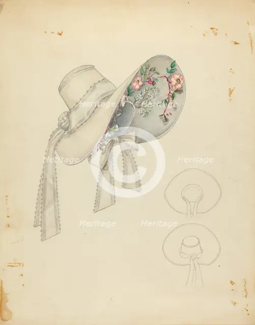 Wedding Bonnet, c. 1936. Creator: Nancy Crimi.
