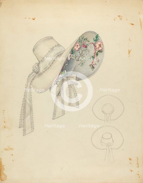 Wedding Bonnet, c. 1936. Creator: Nancy Crimi.