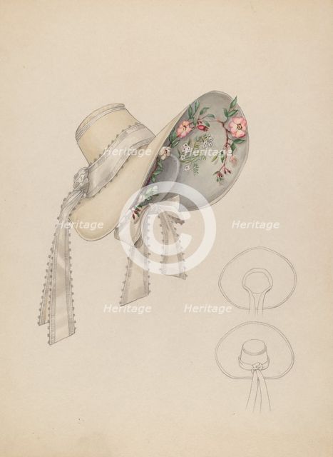 Wedding Bonnet, c. 1937. Creator: Louis Maldarelli.